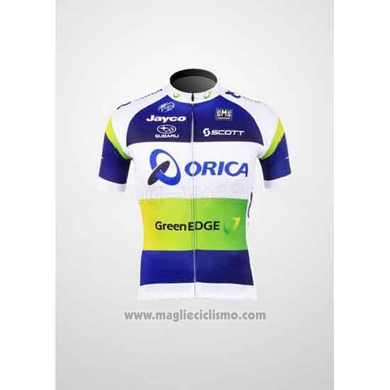 2012 Abbigliamento Ciclismo GreenEDGE Campione Oceania Manica Corta e Salopette